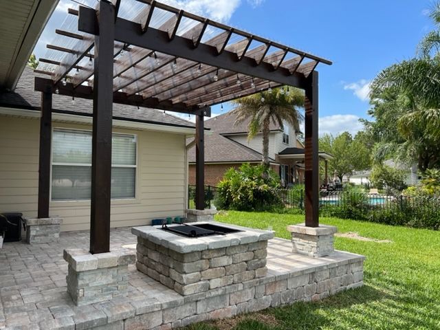 Pergola solution from a fence company in Nocatee
